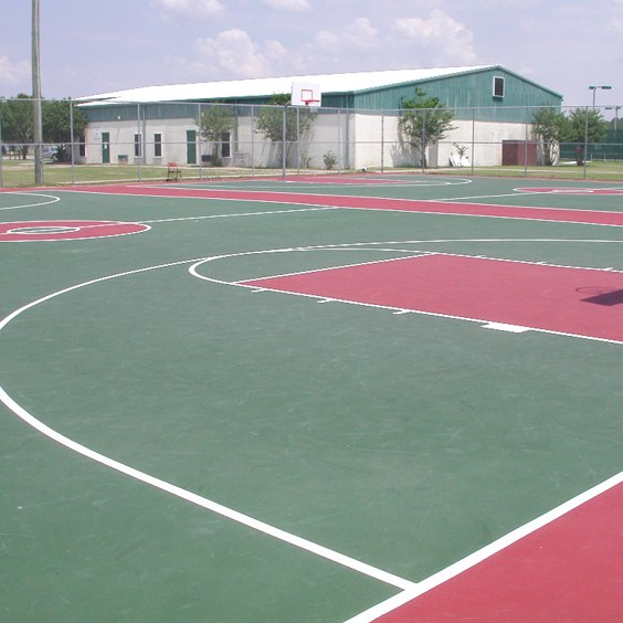 Frank Brown Park Panama City FL Post Tension Basketball Court